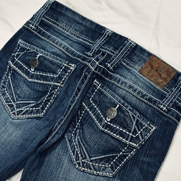 ππΈ BUCKLE BKE Stella Bootcut Jeans | 27R |β Dark Wash Stretch Denim 2000s - Picture 3 of 6